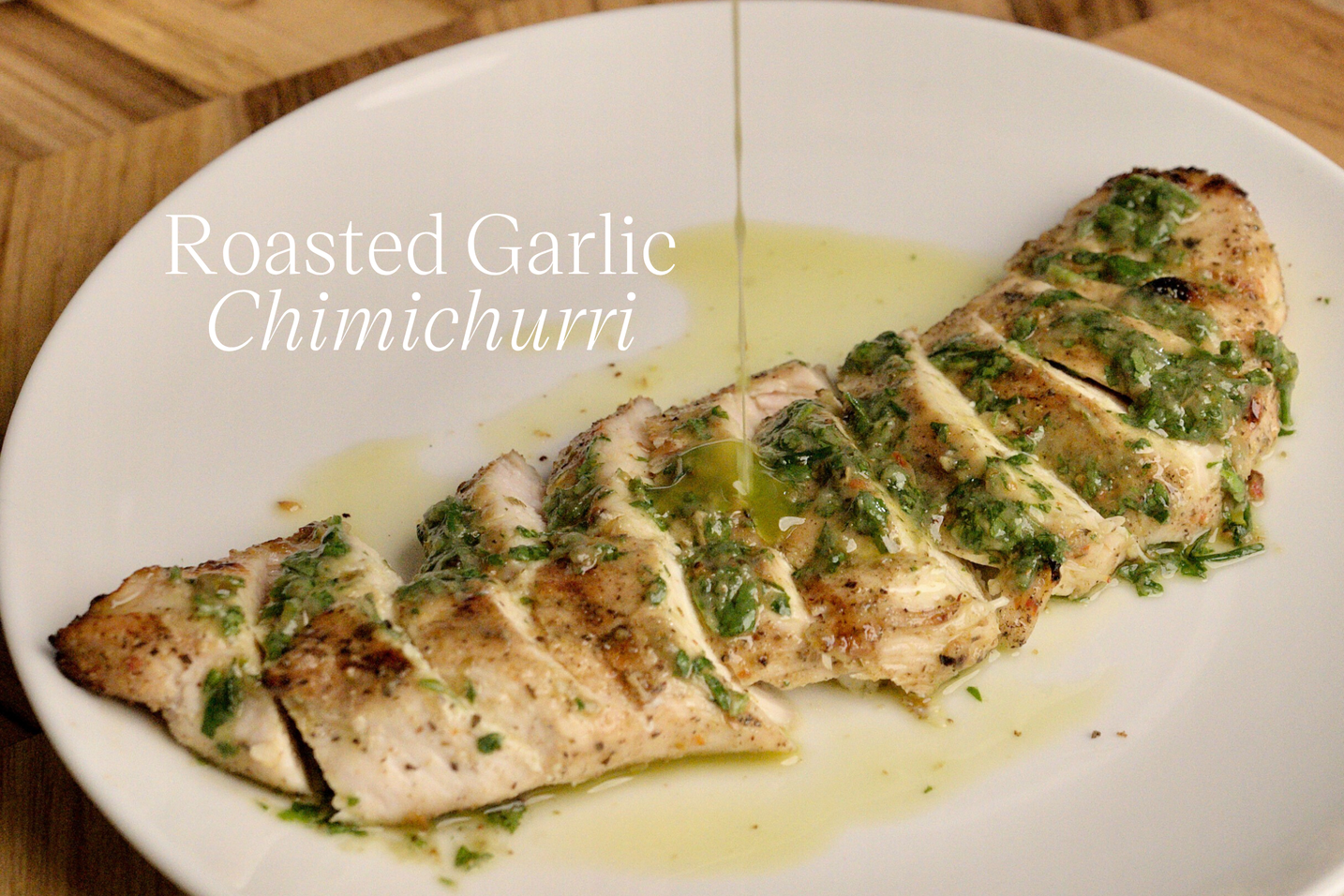 roasted garlic chimichurri recipe
