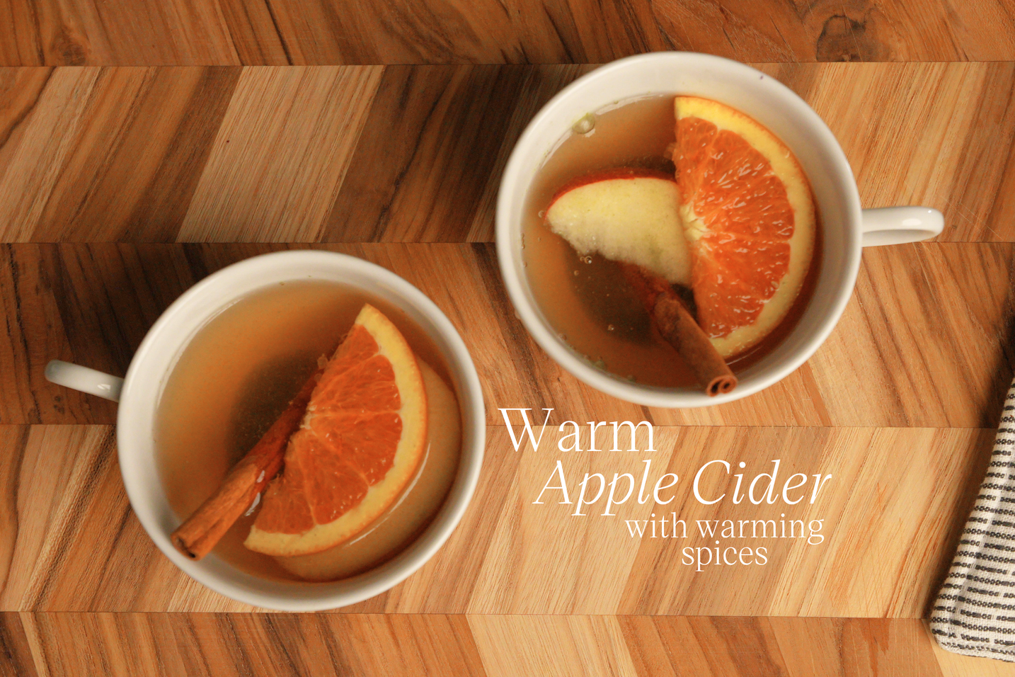 warm apple cider with warming spices