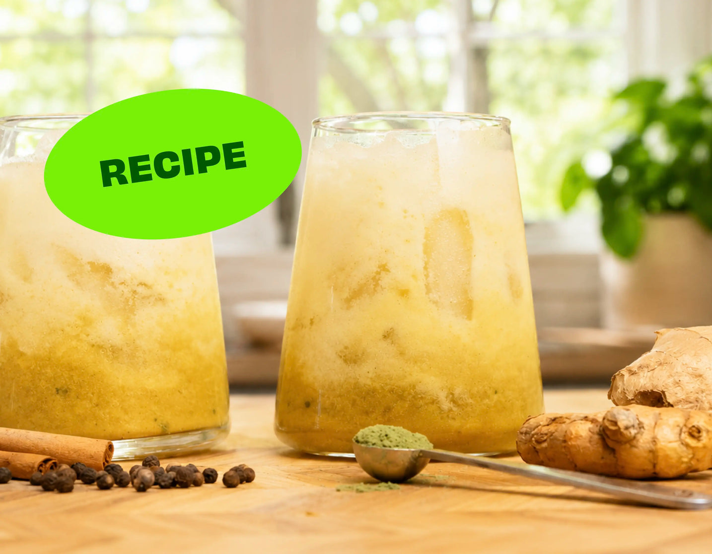 Creamy Iced Golden Milk Turmeric Latte Recipe