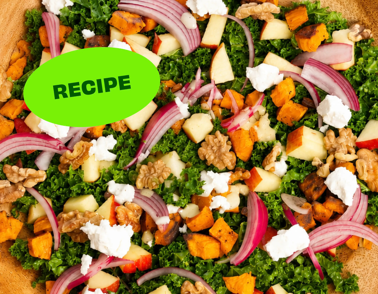 Healthy Harvest Apple and Walnut Salad With Lemon Tahini Dressing