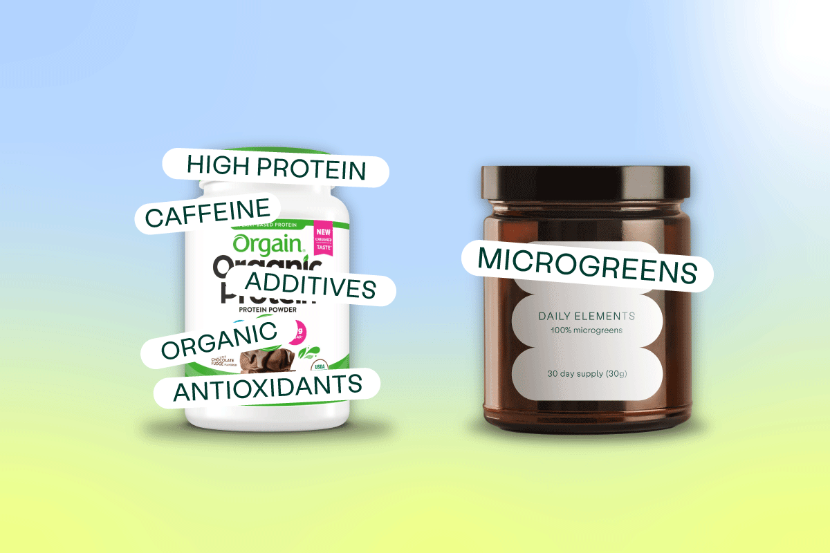 Orgain Protein & Greens Vs. Daily Elements