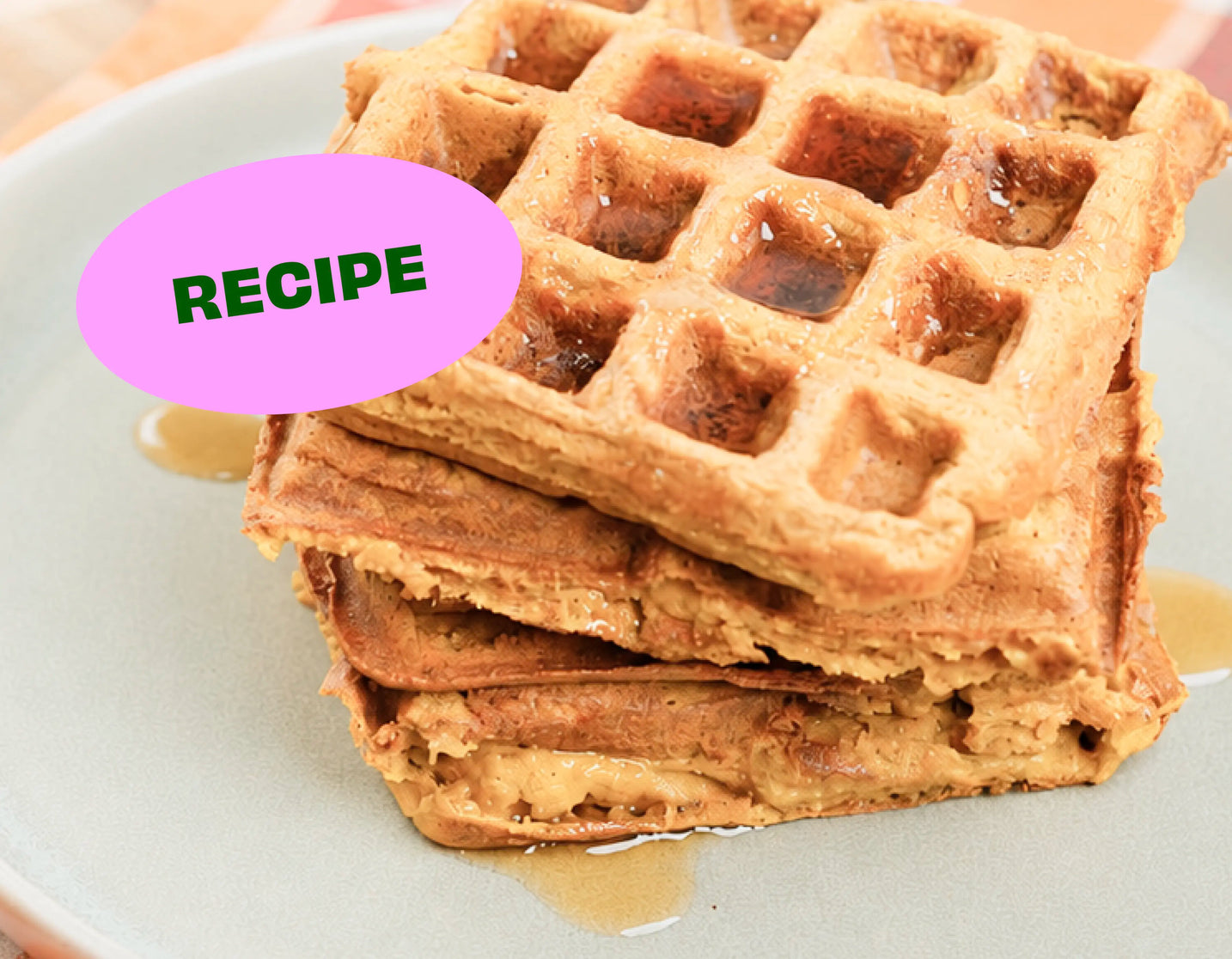 Healthy Pumpkin Spice Waffles Recipe