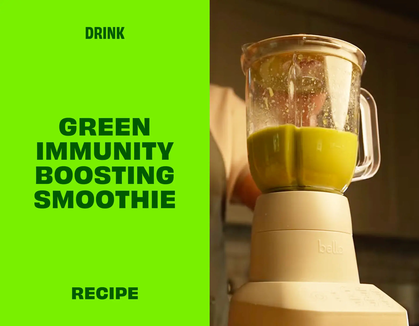 Refreshing Green Immunity Boosting Smoothie Recipe
