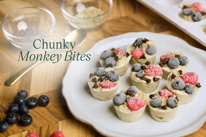 Chunky Monkey Frozen Yogurt Banana Bites