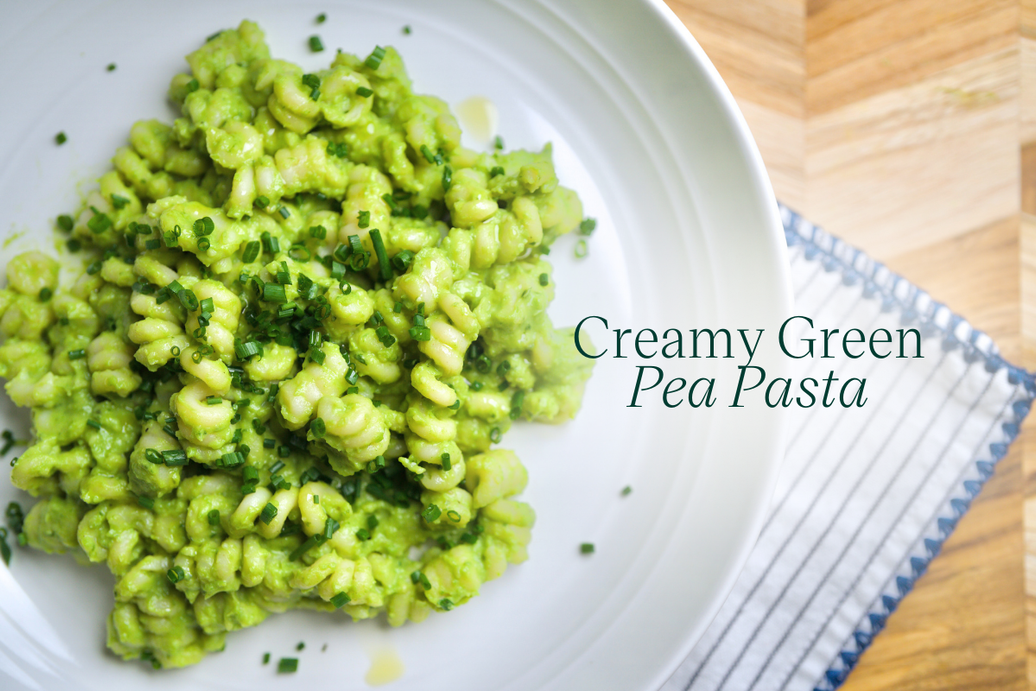Fresh & Creamy Green Pea Pasta