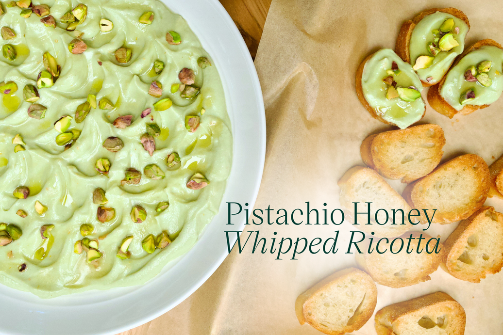 Whipped Ricotta and Honey with Pistachio