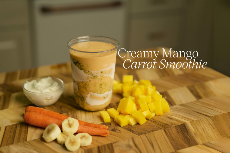 Creamy Mango Carrot Smoothie