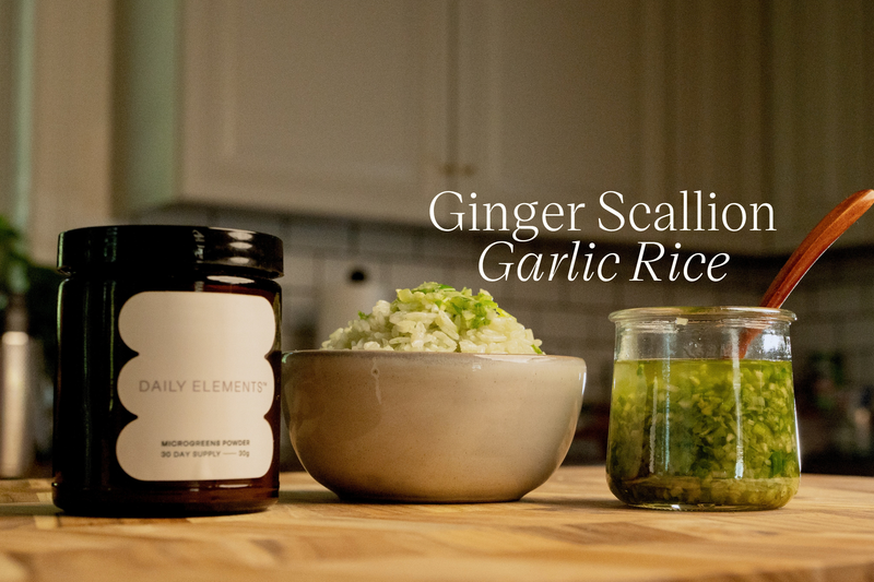 Quick and Easy Ginger Scallion Garlic Rice Recipe
