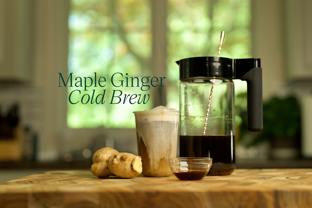 maple ginger cold brew drink