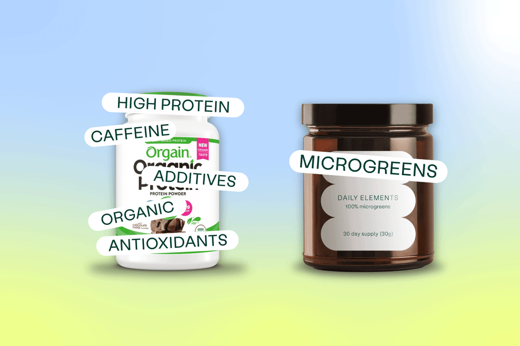 Orgain Protein & Greens Vs. Daily Elements