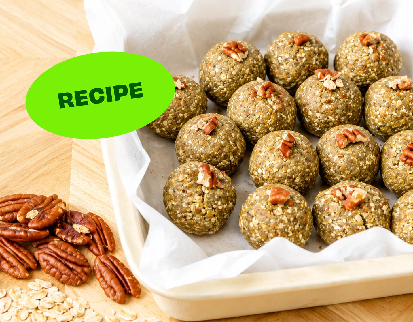 Healthy Home Made Pumpkin Spice Pecan Energy Balls