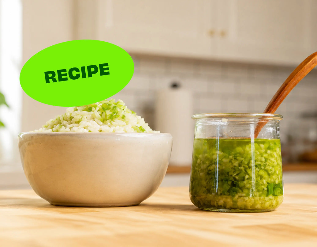 Quick and Easy Ginger Scallion Garlic Rice Recipe