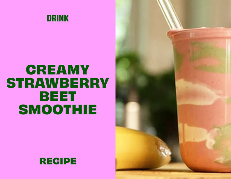 Healthy and Creamy Strawberry Beet Smoothie Recipe